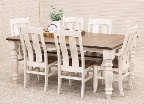 Arcadia Turned Leg Amish Dining Set