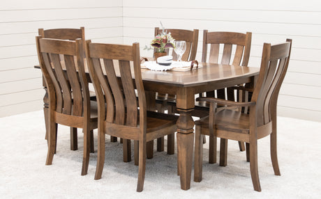 Turned Leg Dining Table Set