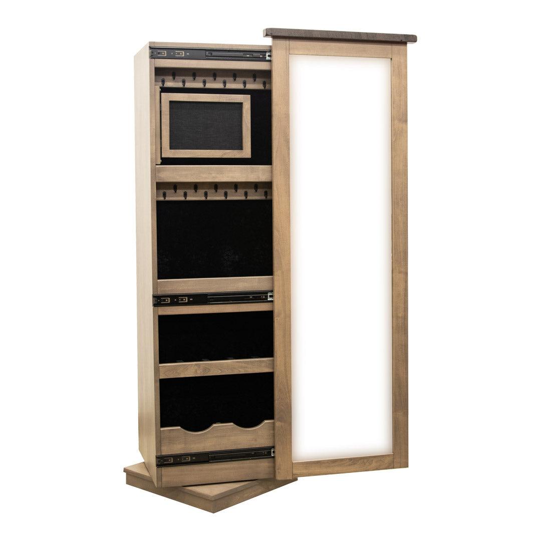 Revolving Shaker Jewelry & Shoe Tower