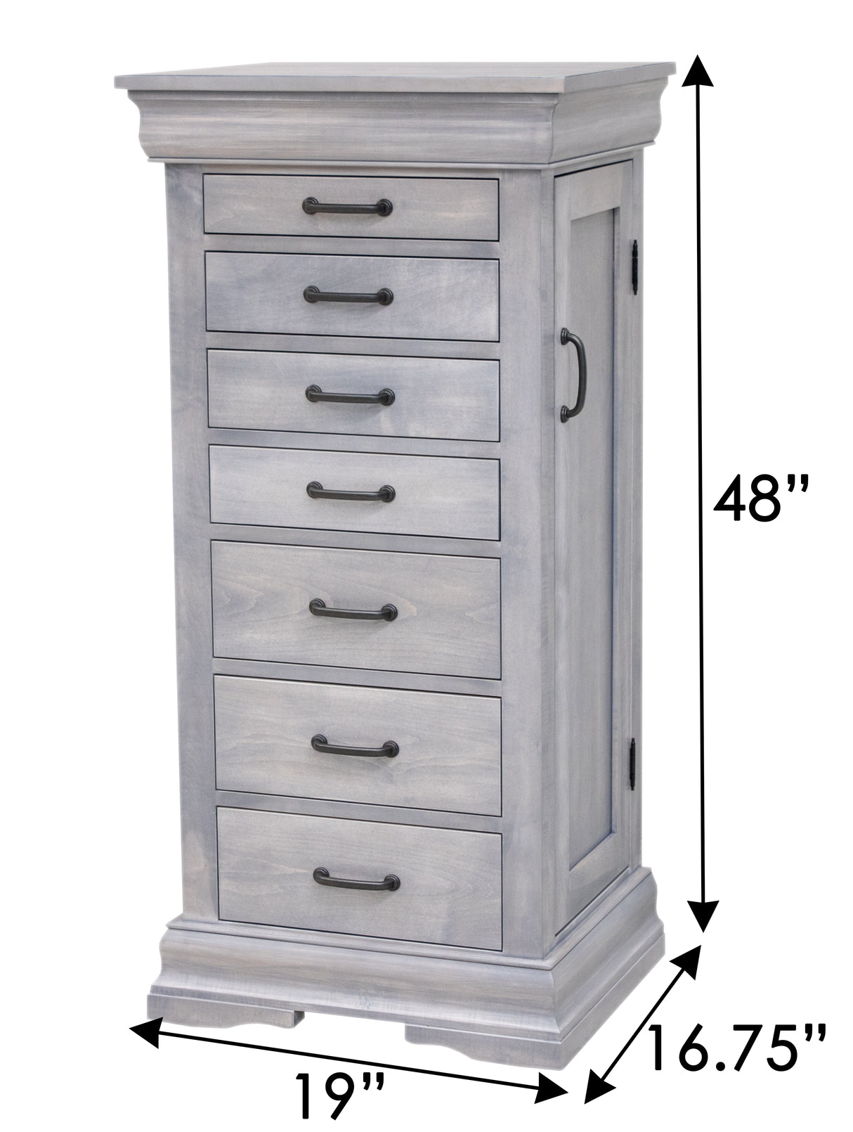 Louis Phillippe Jewelry Armoire