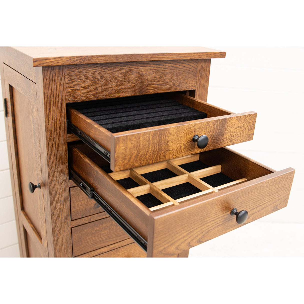 Mission Maple Wood Jewelry Armoire | ASB