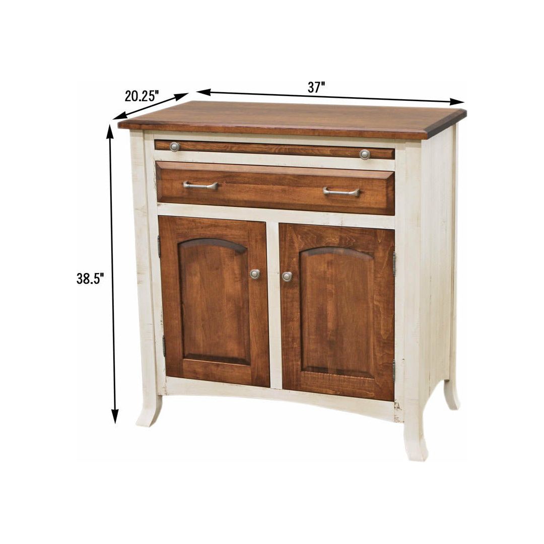 Biltmore White & Wood Buffet - 2-Door | M-CS&BOS