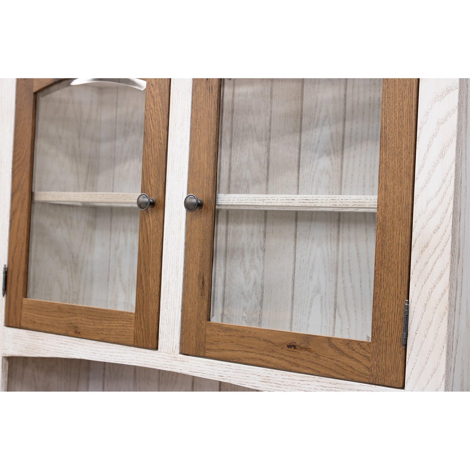 Biltmore White & Wood Hutch - 2-Door | O-CS&RWO-CO