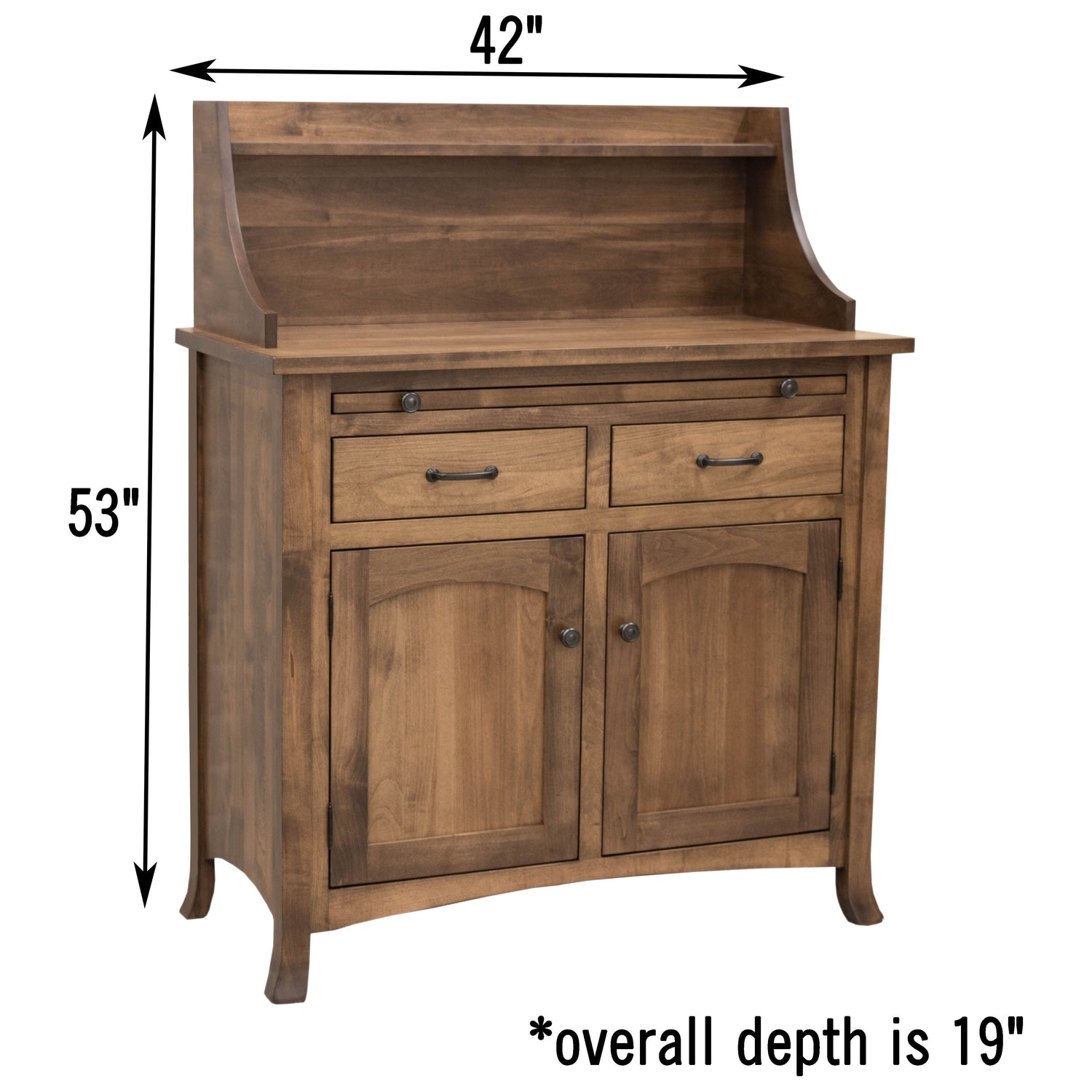 Biltmore Maple Wood Buffet with Hutch Topper - 2-Door | CO