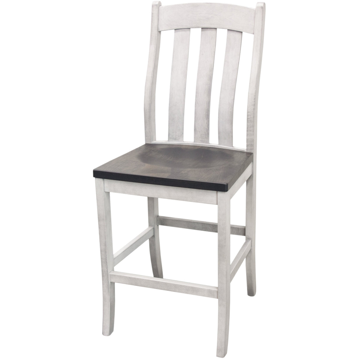Fostoria White & Wood 24" Stationary Bar Stool | M-AV&GS