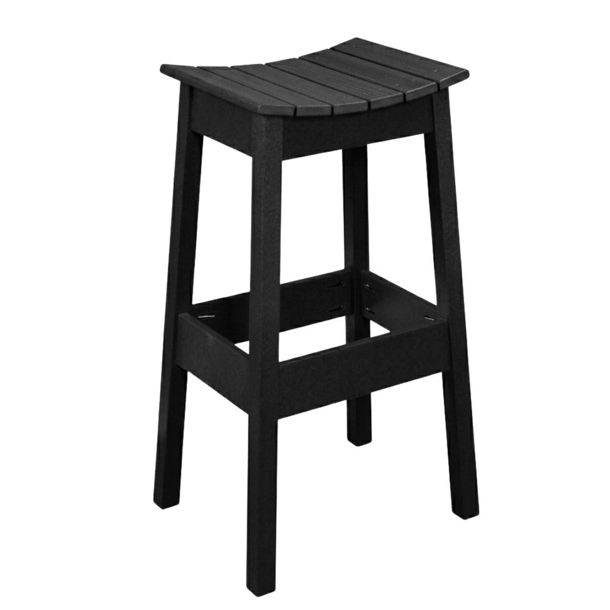 Outdoor Bar Stool Poly Amish Classic - Black