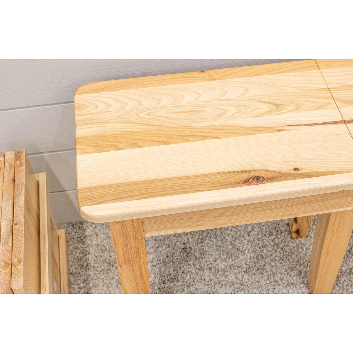 Shaker Leg Hickory Wood Expandable Dining Bench | NAT