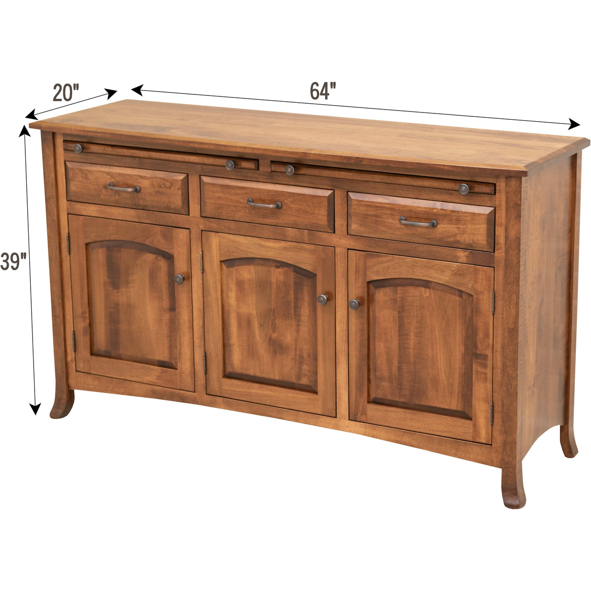Biltmore Maple Wood Buffet - 3-Door | BOS