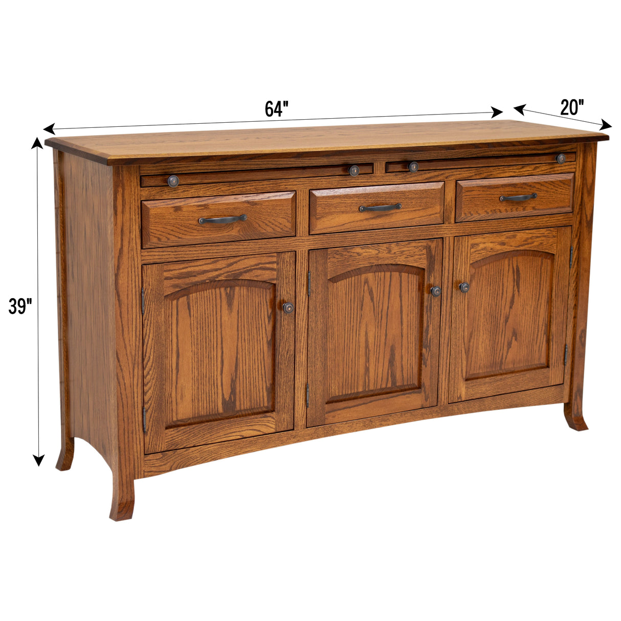 Biltmore Maple Wood Buffet - 3-Door | ASB
