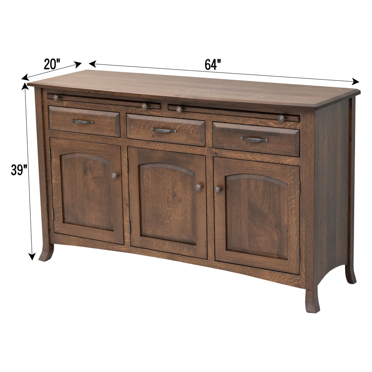 Biltmore Oak Wood Buffet - 3-Door | MC