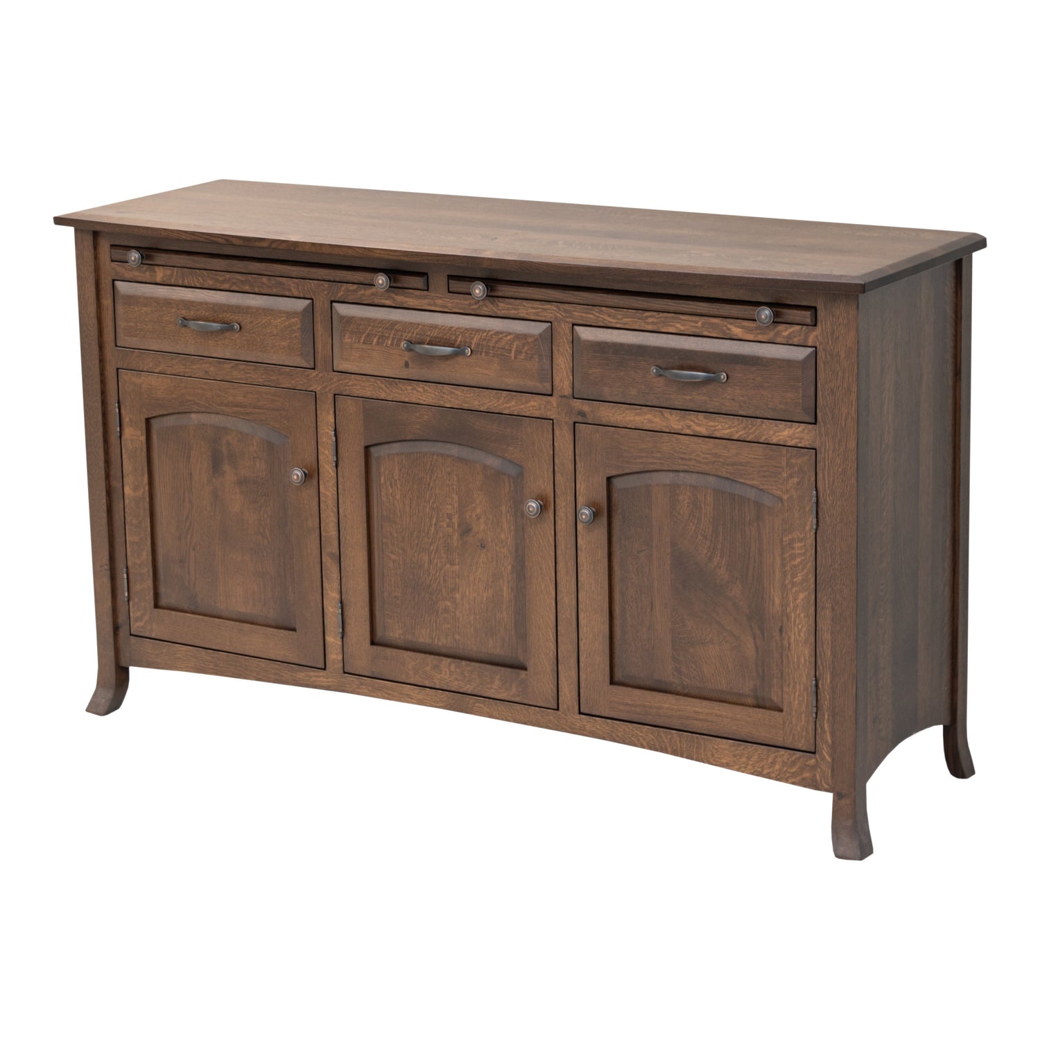 Biltmore Quarter Sawn White Oak Wood Buffet - 3-Door | BV