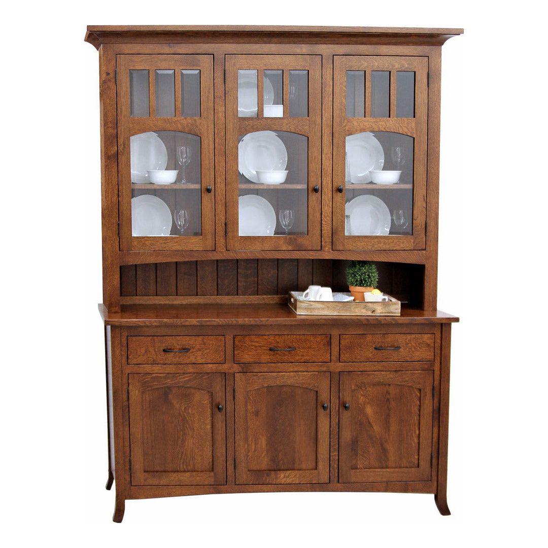 Biltmore Quarter Sawn White Oak Wood Hutch, 67" wide | ASB