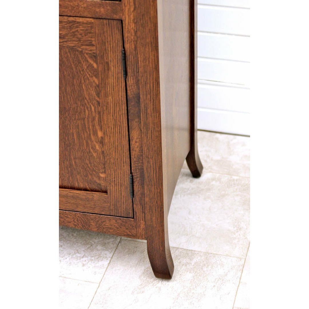 Biltmore Quarter Sawn White Oak Wood Hutch, 67" wide | ASB