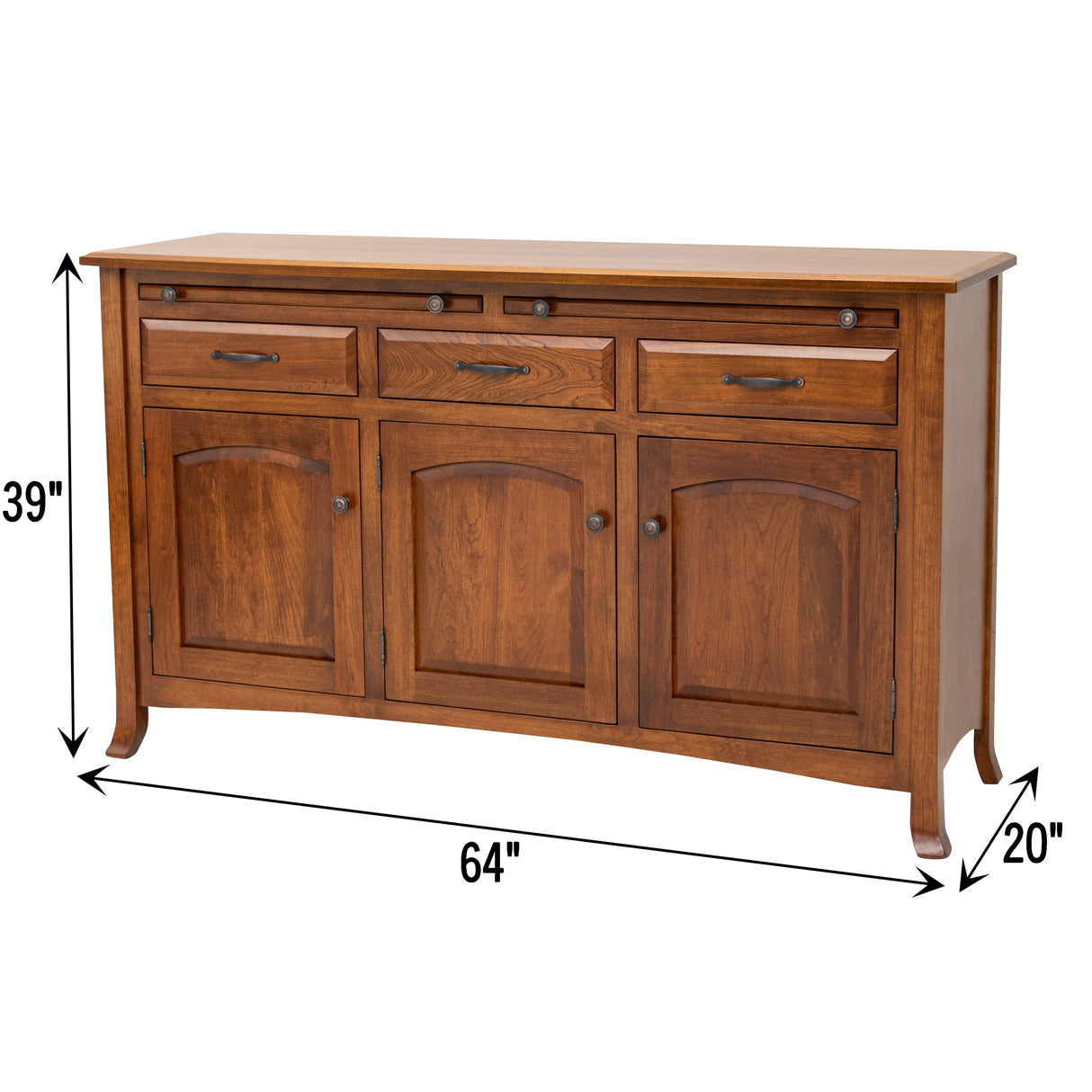 Biltmore Cherry Wood Buffet - 3-Door | MC