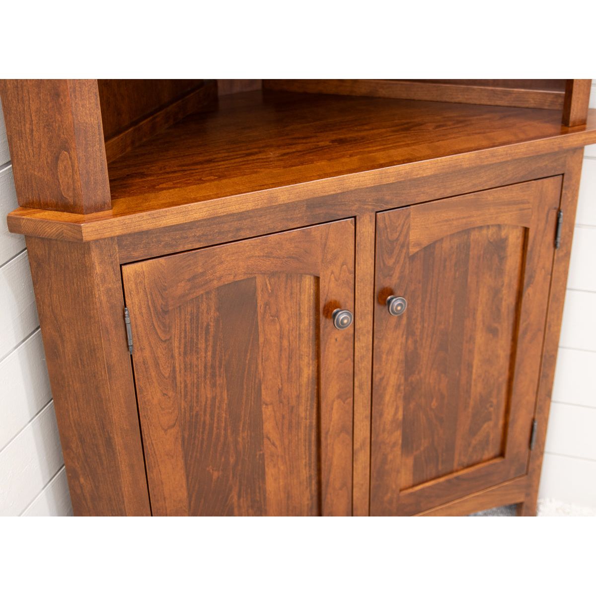 Biltmore Cherry Wood Corner Hutch | MC