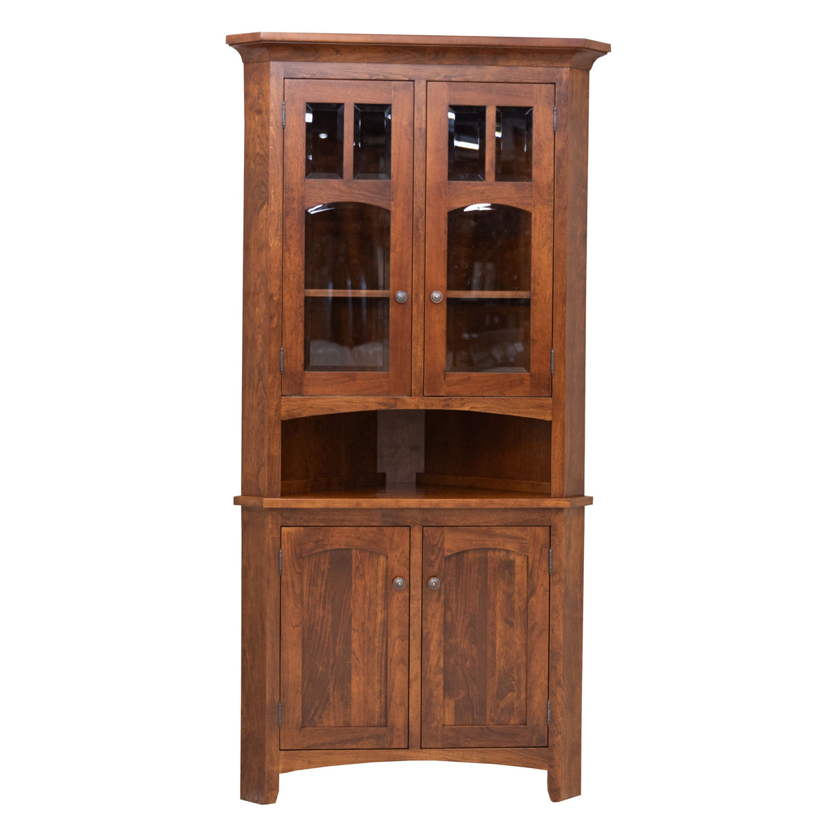 Biltmore Cherry Wood Corner Hutch | MC