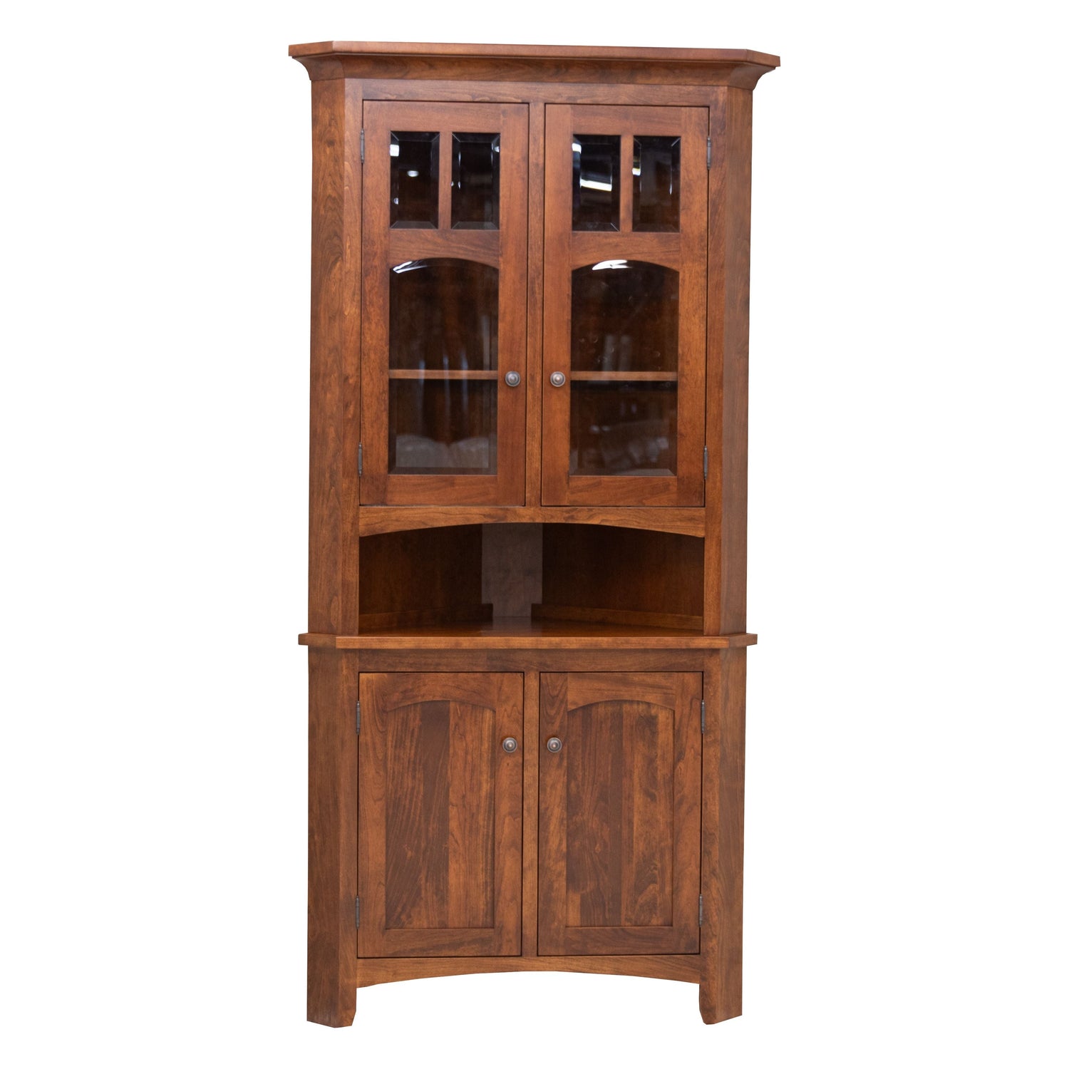 Biltmore Cherry Wood Corner Hutch | MC