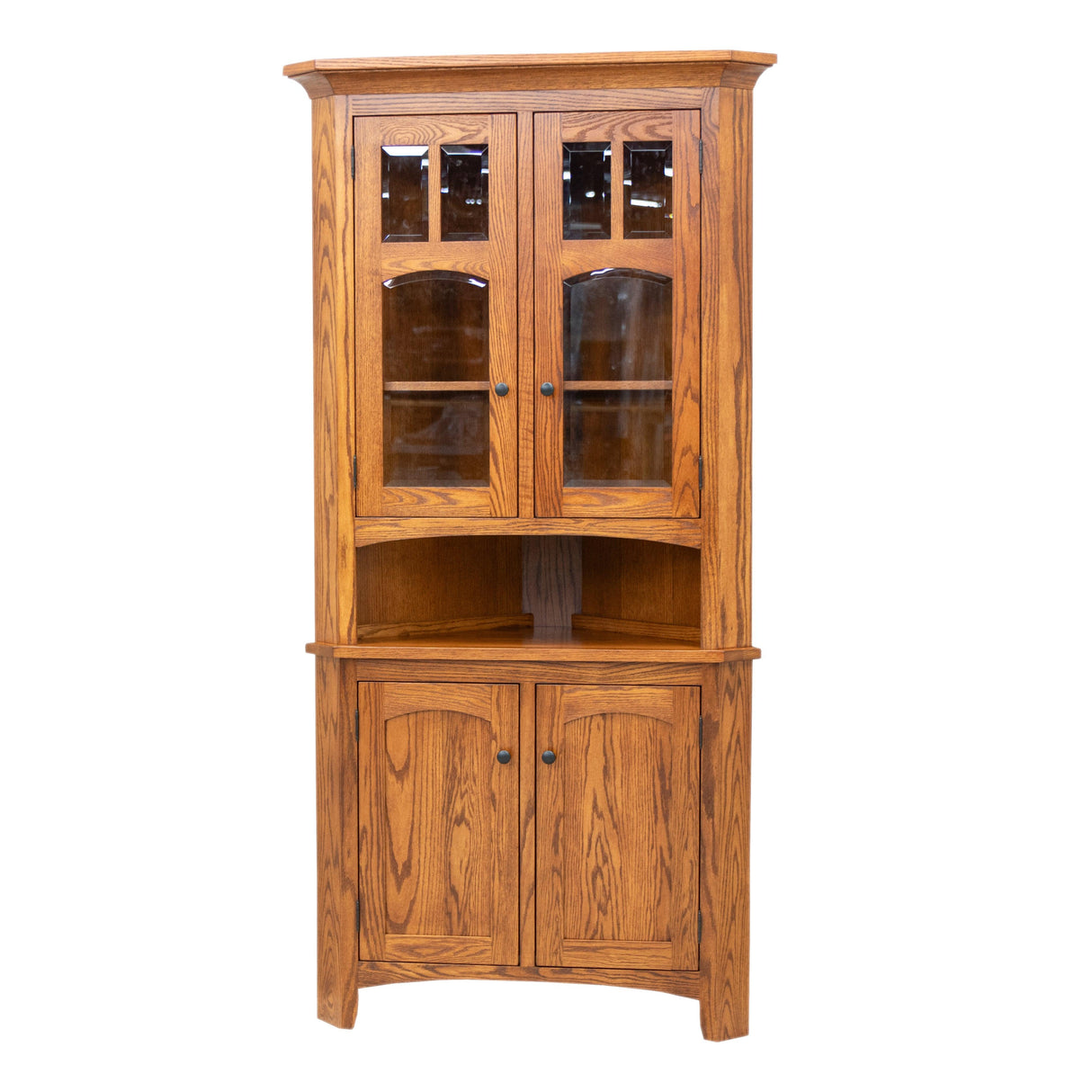 Biltmore Oak Wood Corner Hutch | MC