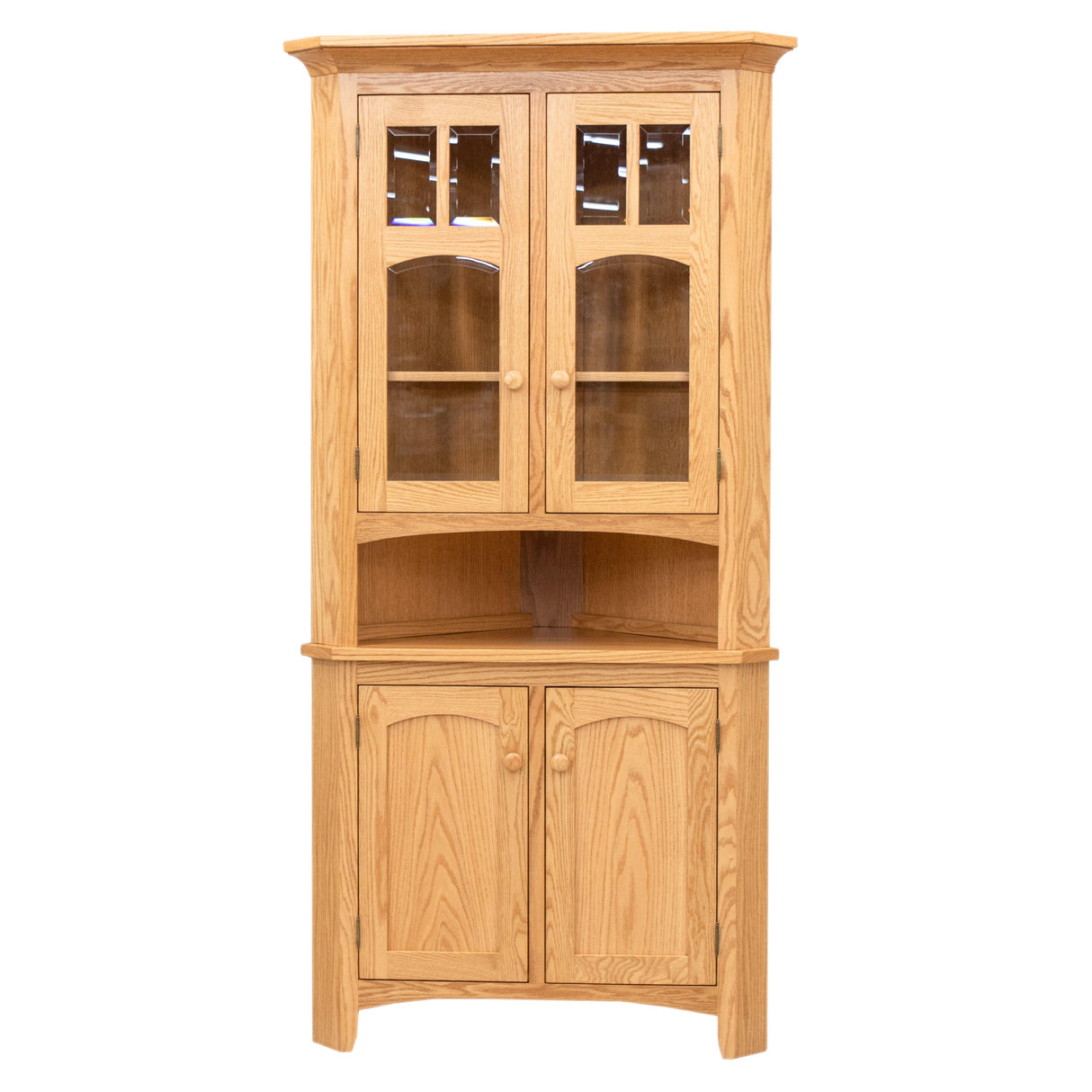 Biltmore Oak Wood Corner Hutch | S-2