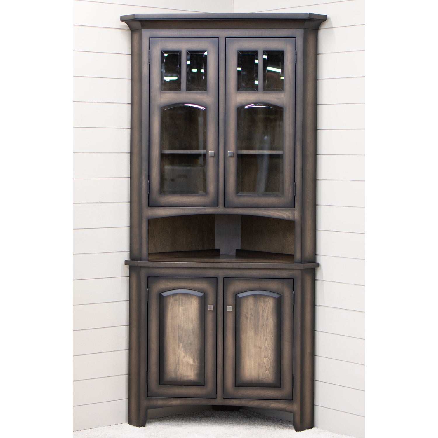 Biltmore Maple Wood Corner Hutch | SP-Burn