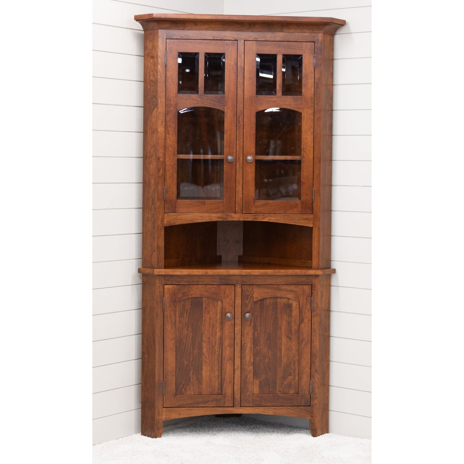 Biltmore Cherry Wood Corner Hutch | MC