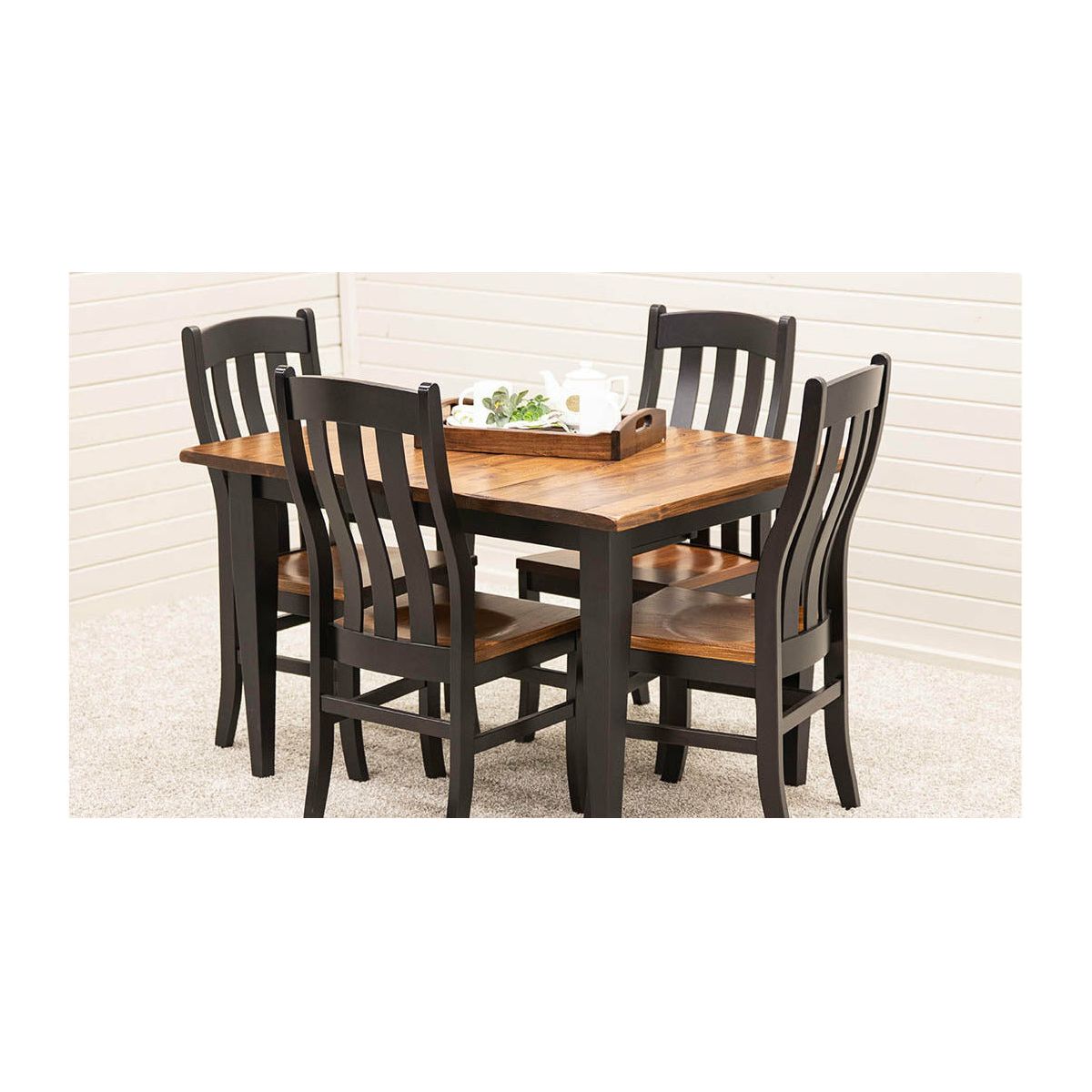 Fostoria Black & Wood Side Dining Chair | M-EB&E-MC
