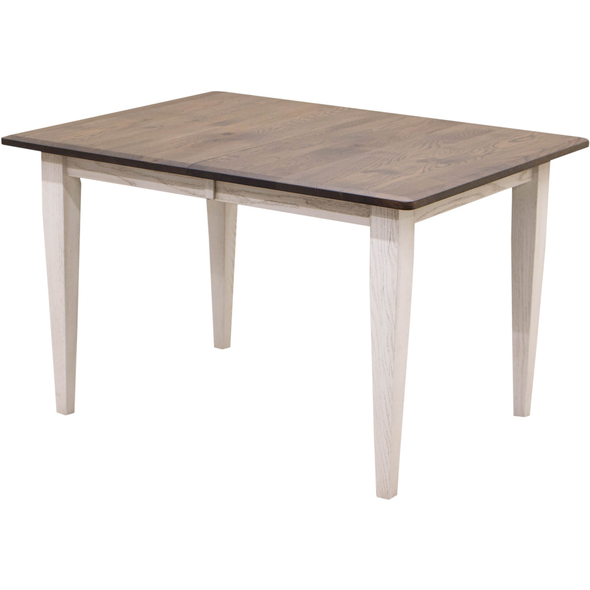 Lakeland Shaker Small White & Wood Extending Dining Table | O-GW&RWO-SB