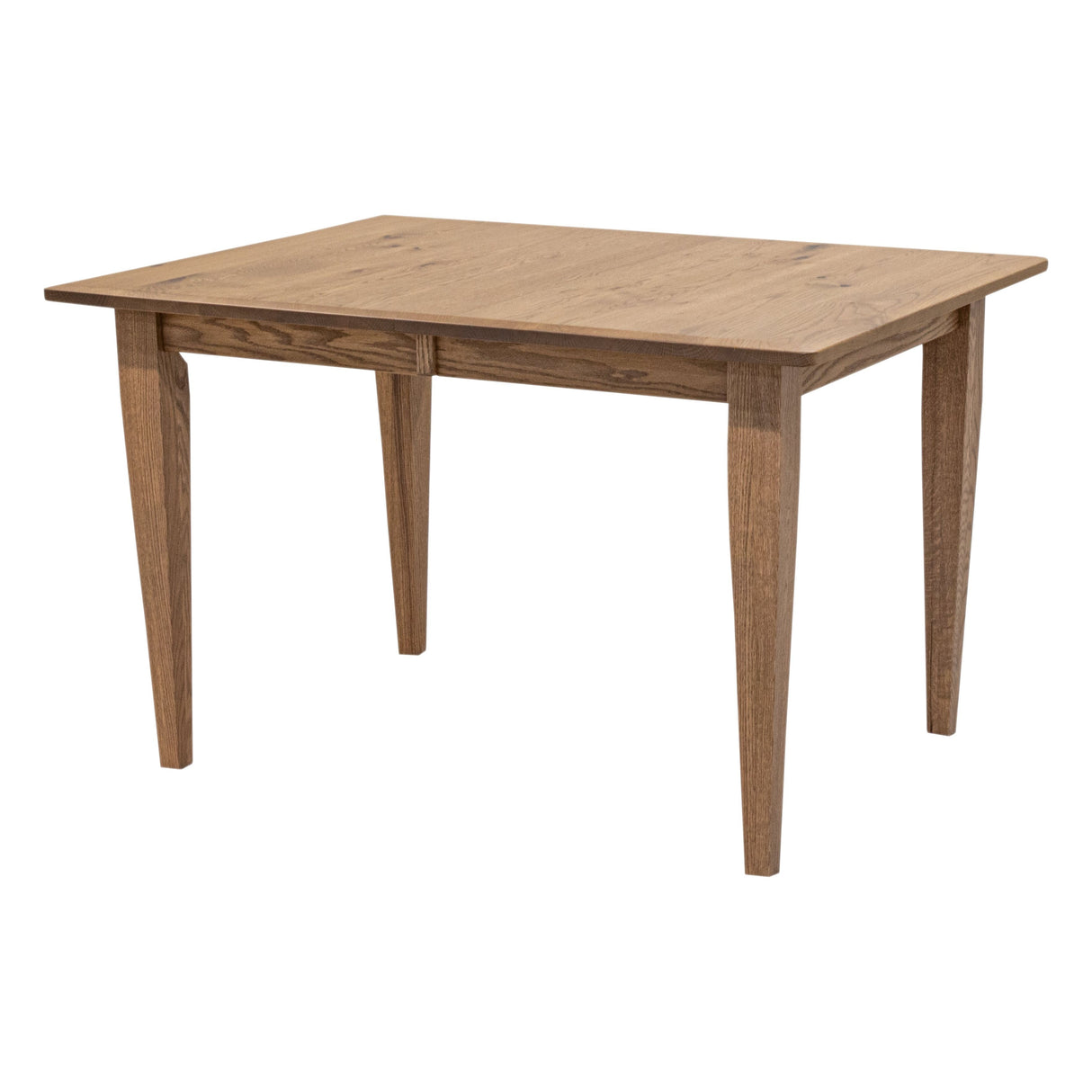 Lakeland Shaker Small White Oak Wood Extending Dining Table | WB