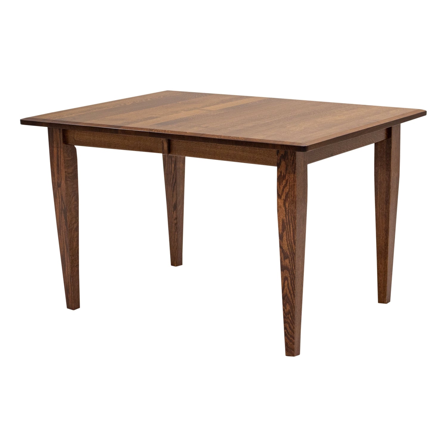 Lakeland Shaker Small Quarter Sawn White Oak Wood Extending Dining Table | ASB