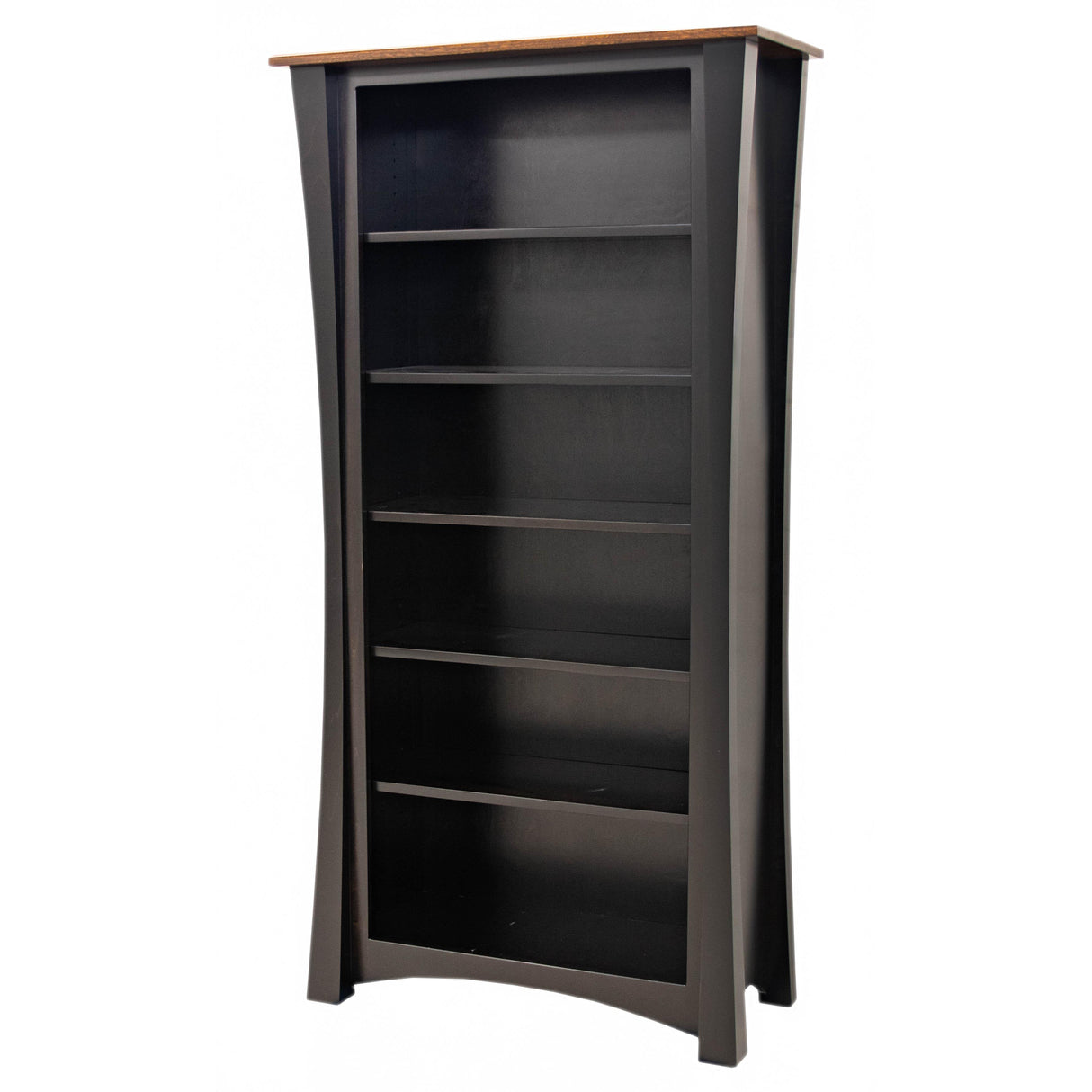 Brooklyn Black & Elm Wood Bookcase | M-EB&E-MC