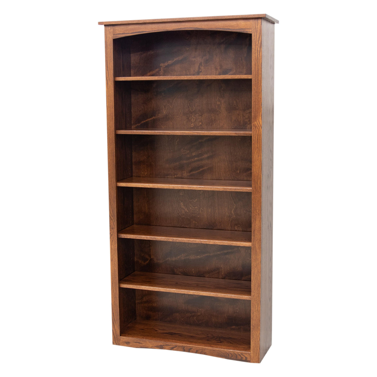 Shaker Solid Oak Wood 72" Bookcase | ASB