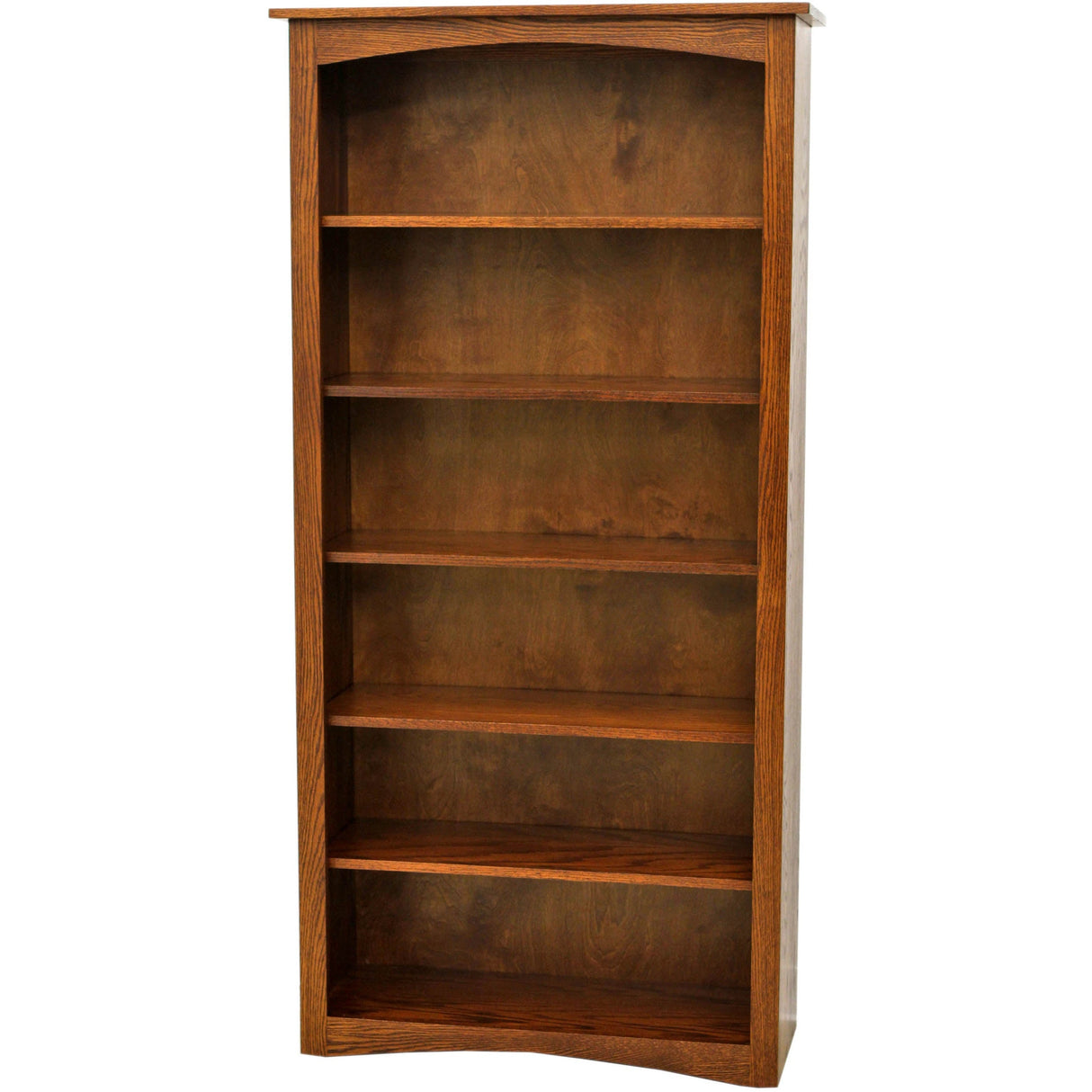 Shaker Solid Oak Wood 72" Bookcase | MC