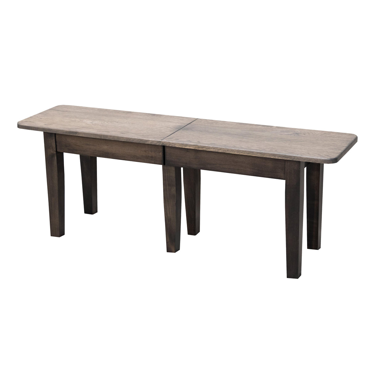 Shaker Leg Black & Wood Expandable Dining Bench | M-DK&RWO-GRB