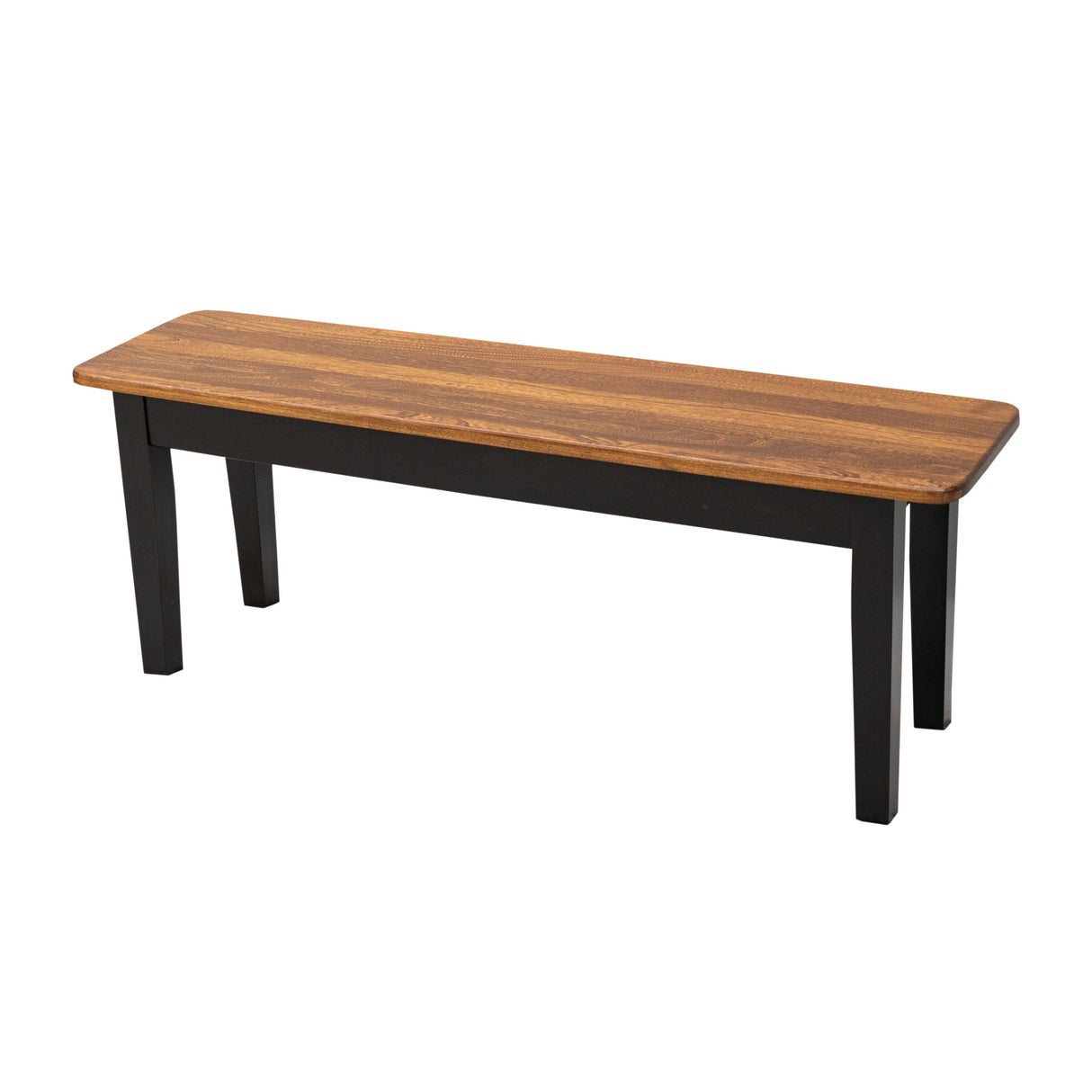 Shaker Leg Black & Wood Dining Bench | M-EB&E-MC