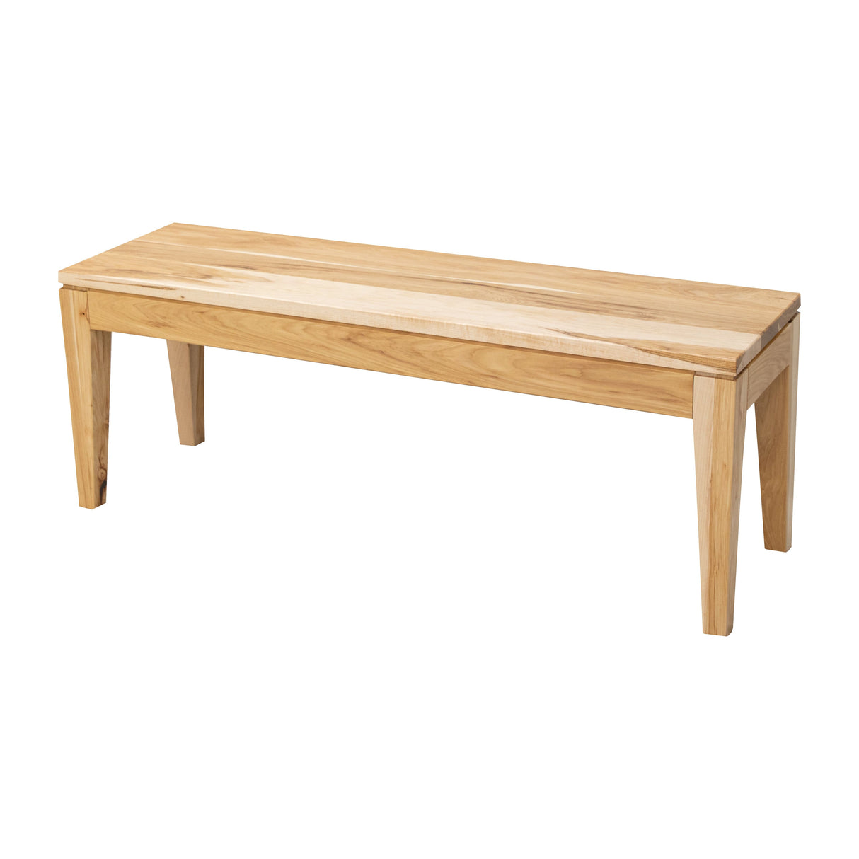Monroe Mid-Century Hickory Wood Dining Bench | NAT