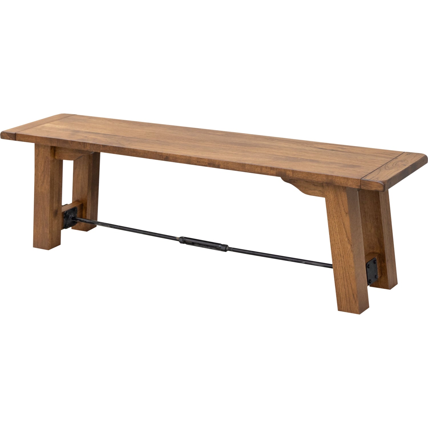 Settler's Trestle Hickory Wood Dining Bench | HC