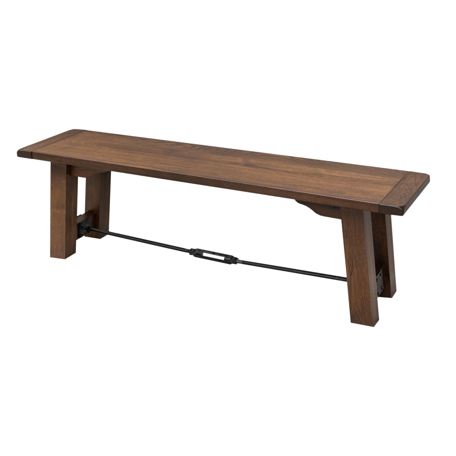 Settler's Trestle Hickory Wood Dining Bench | BV