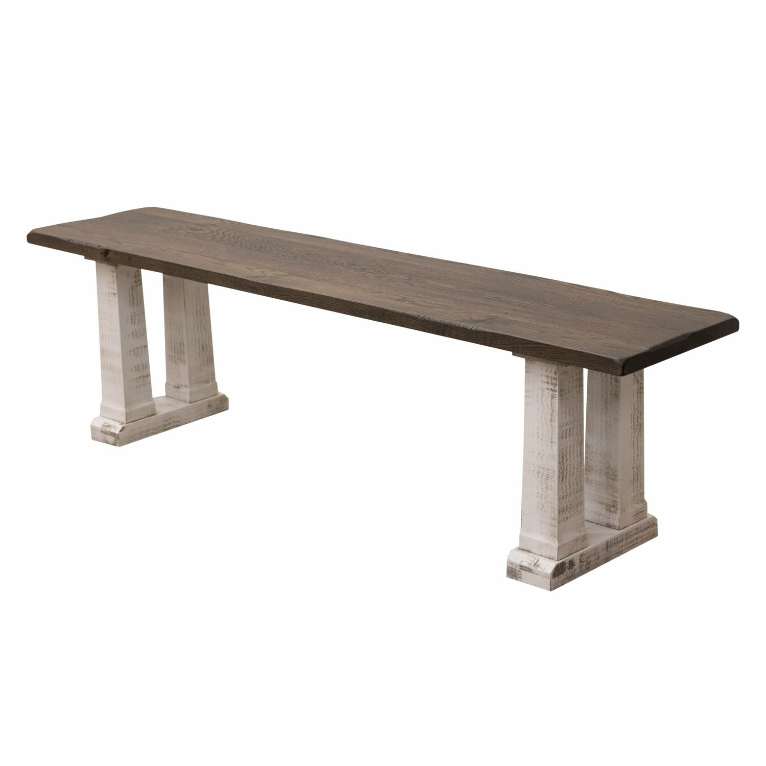 Rowan White & Wood Dining Bench | M-GW&RWO-SB