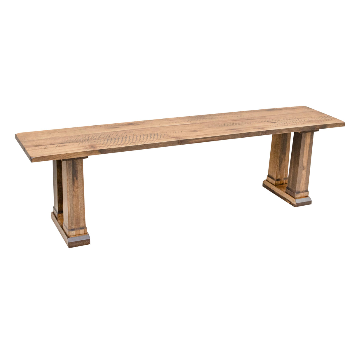 Rowan Hickory Wood Dining Bench | WB