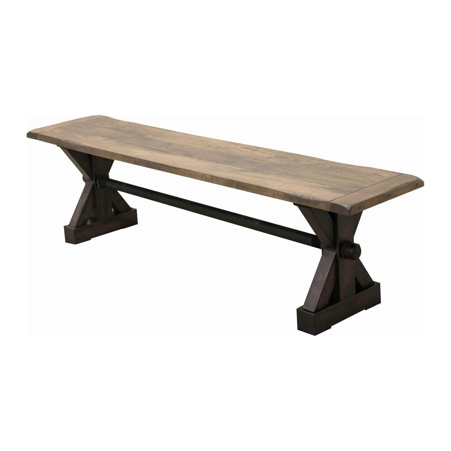 Auburn Black & Wood Dining Bench | M-DK&SP