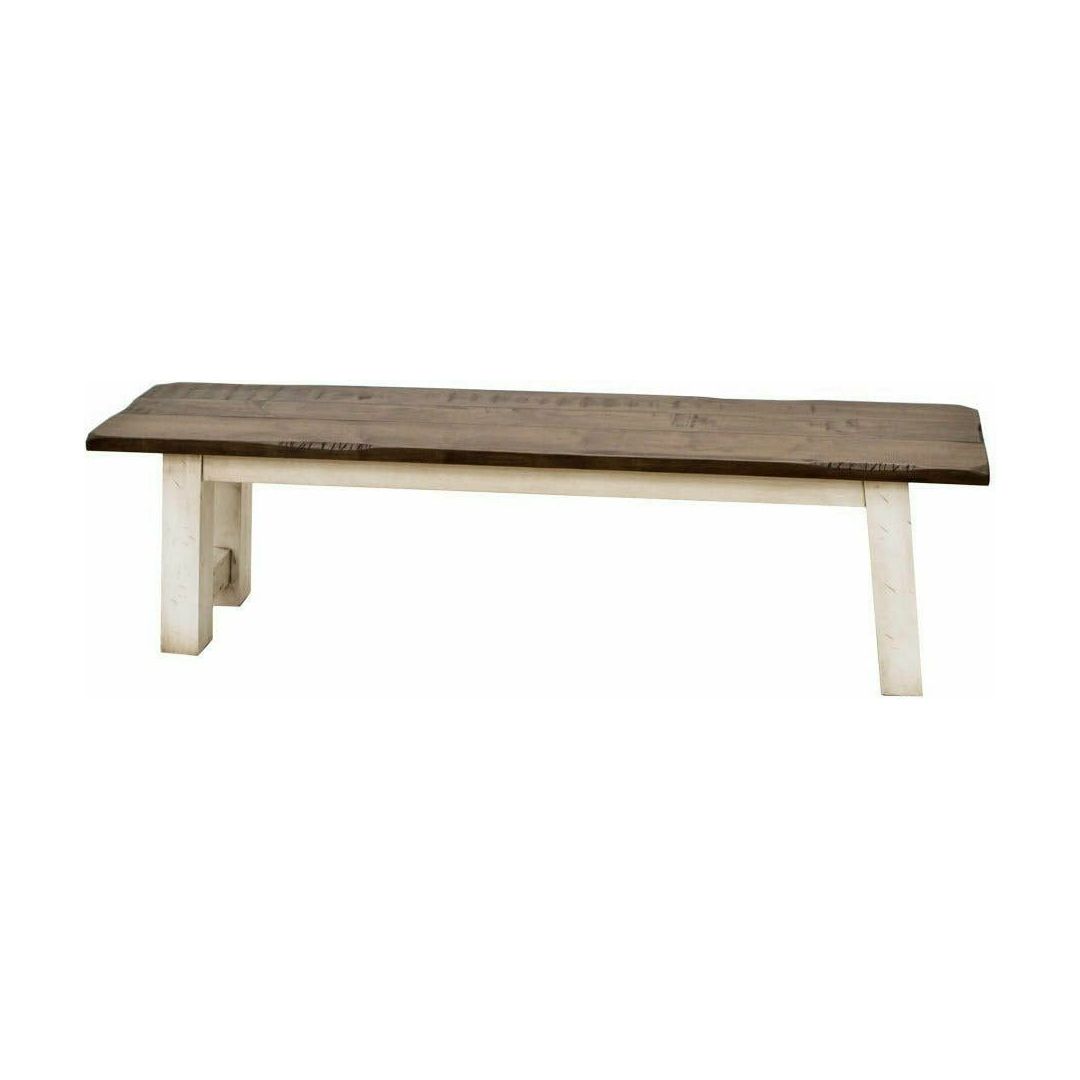 Settler's White & Wood Dining Bench | M-CS&DCD