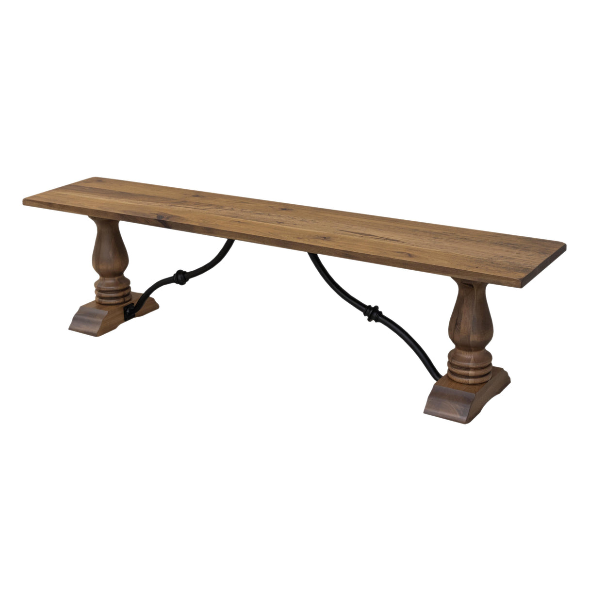 Alexandria Hickory Wood Dining Bench | CO
