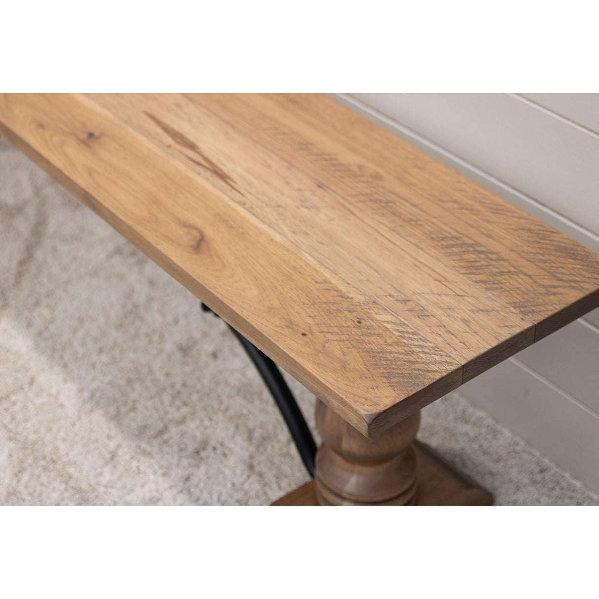 Alexandria Hickory Wood Dining Bench | WB