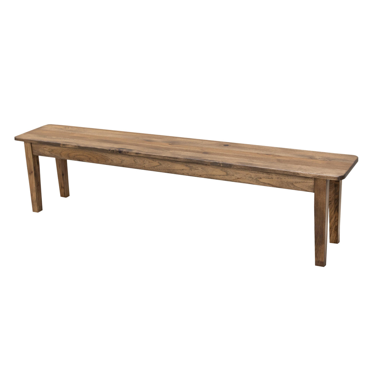 Heavy Shaker Leg Hickory Wood Dining Bench | CO