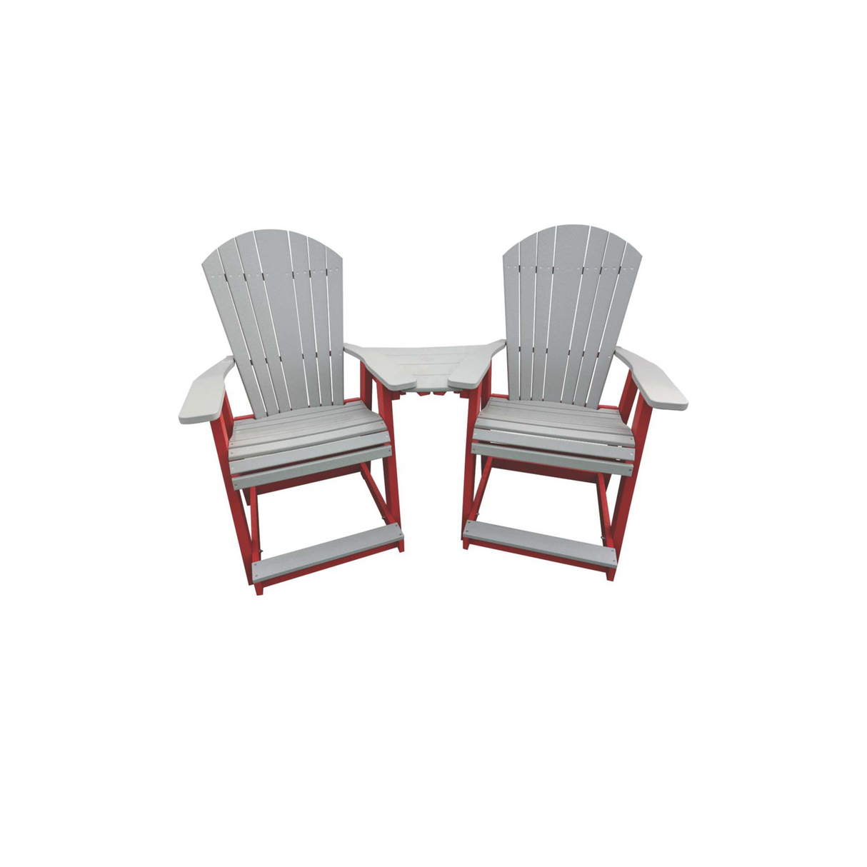 Adirondack Balcony Chair Set with Table - S