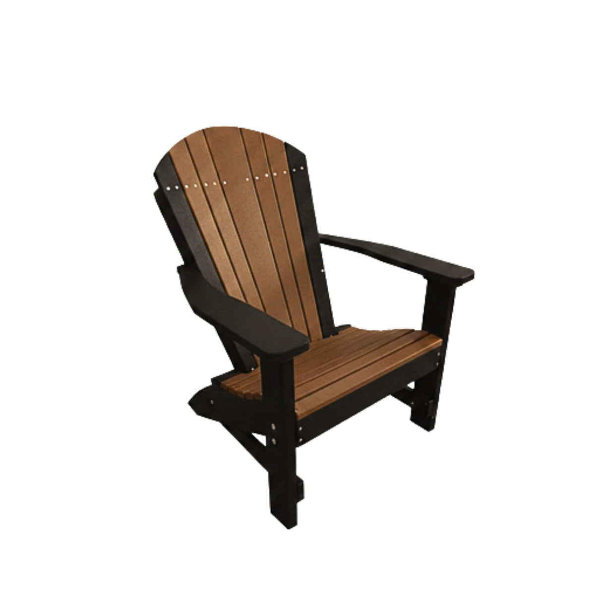 Adirondack Poly Amish Beach Chair - Antique Mahogany & Black