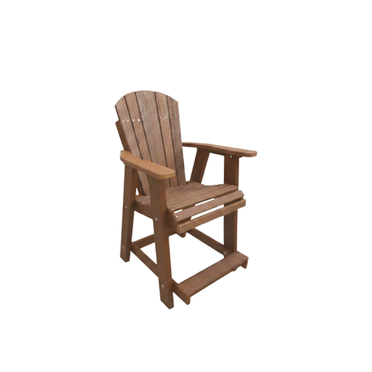 Adirondack Poly Amish Outdoor Bar Stool - Antique Mahogany