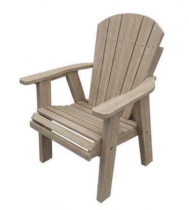 Adirondack Poly Amish Outdoor Dining Chair - Birchwood