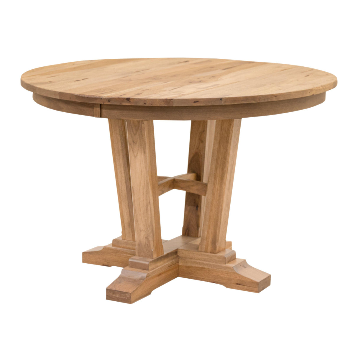 Alberta Hickory Wood Round Extending Pub Table | WB