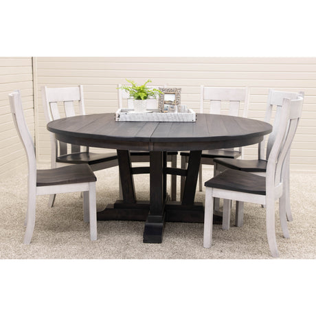 Alberta Maple Wood Round Extending Dining Table | GS